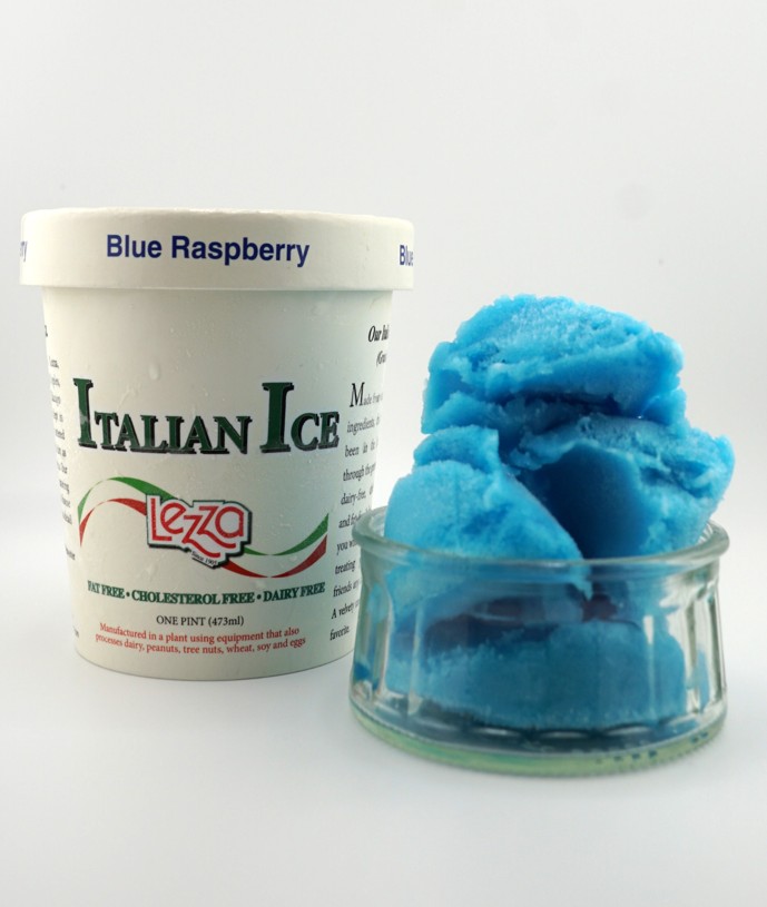 Blue Raspberry Italian Ice 16oz Pint - 8 Pack - Image 2