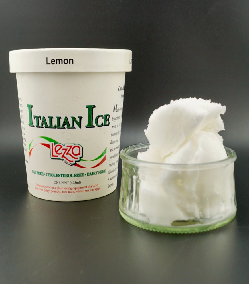Lemon Italian Ice 16oz Pint - 8 Pack - Image 2
