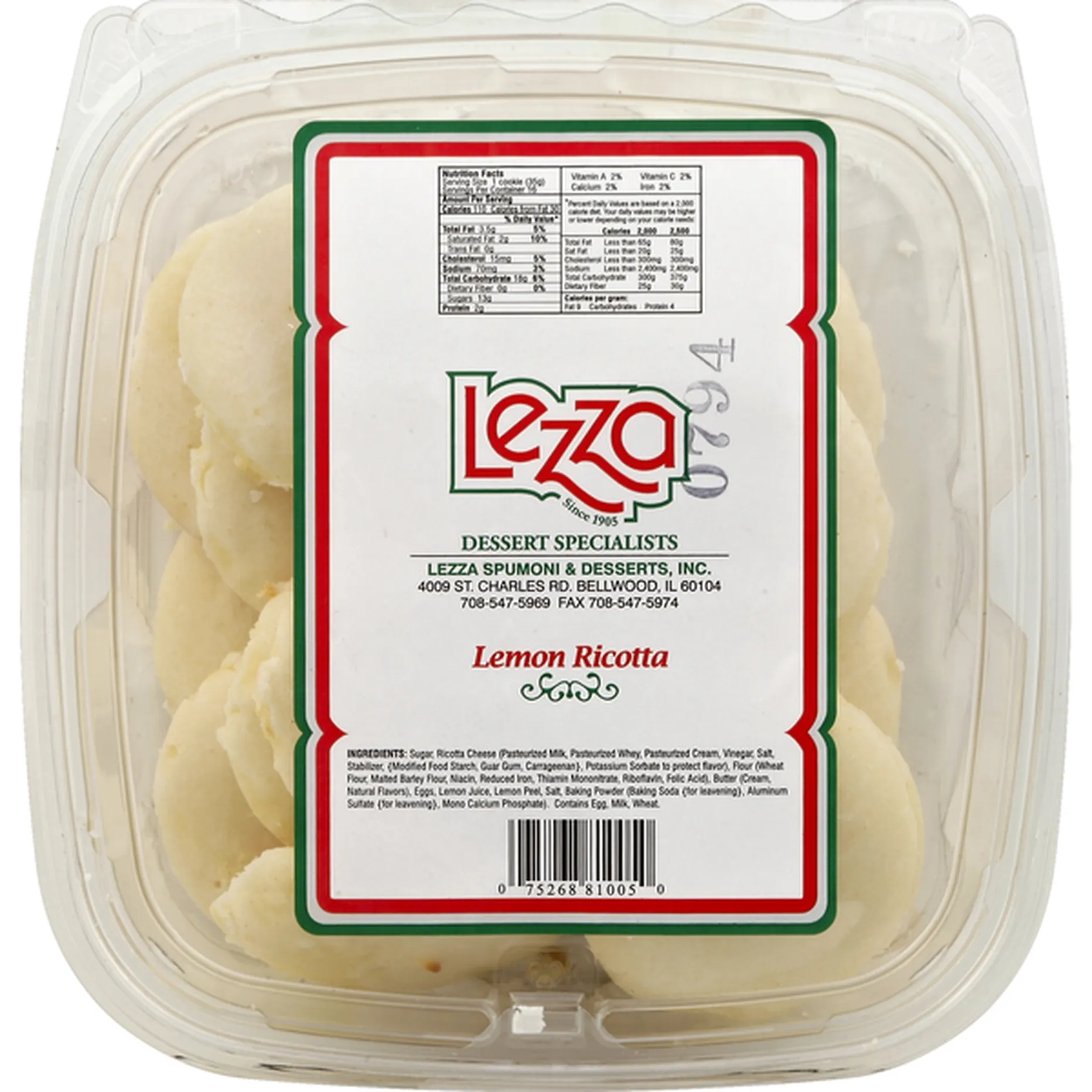 Lemon Ricotta Cookies – 6 Pack - Image 2